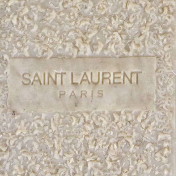 Saint Laurent Suede Fringe Espadrille Ankle Booties 7.5 37.5 Tan Designer Boho - Picture 10 of 13